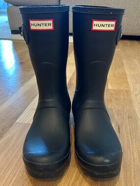 Women's Hunter Original Short Boots in Black